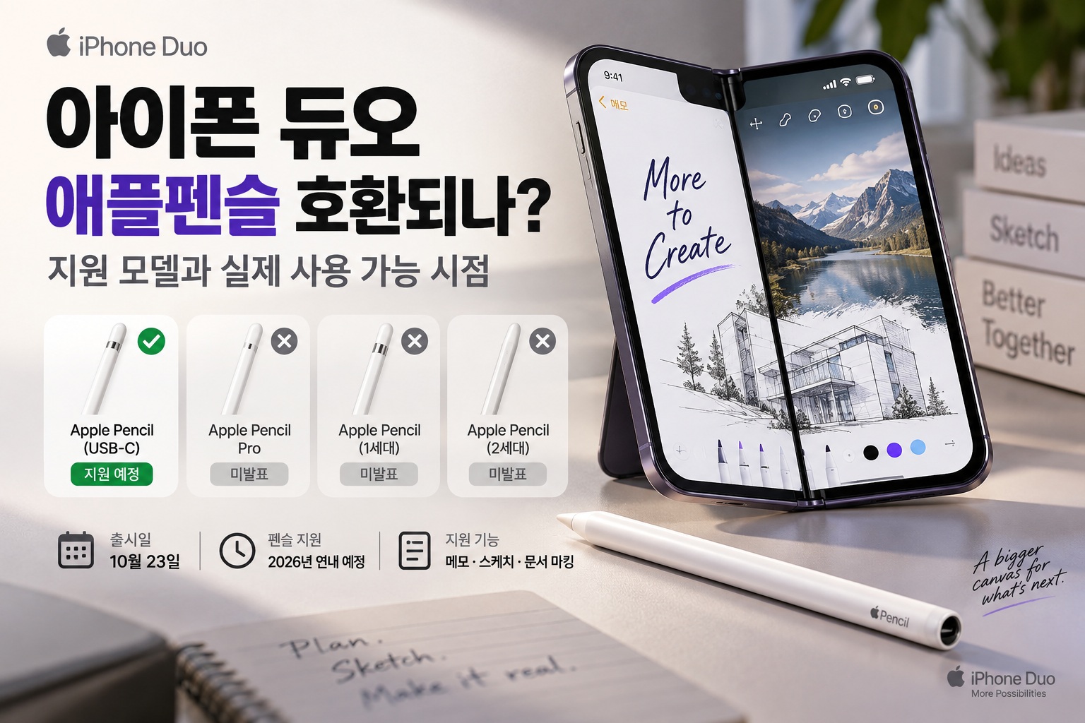 아이폰 듀오 애플펜슬 호환 모델과 지원 시점 안내