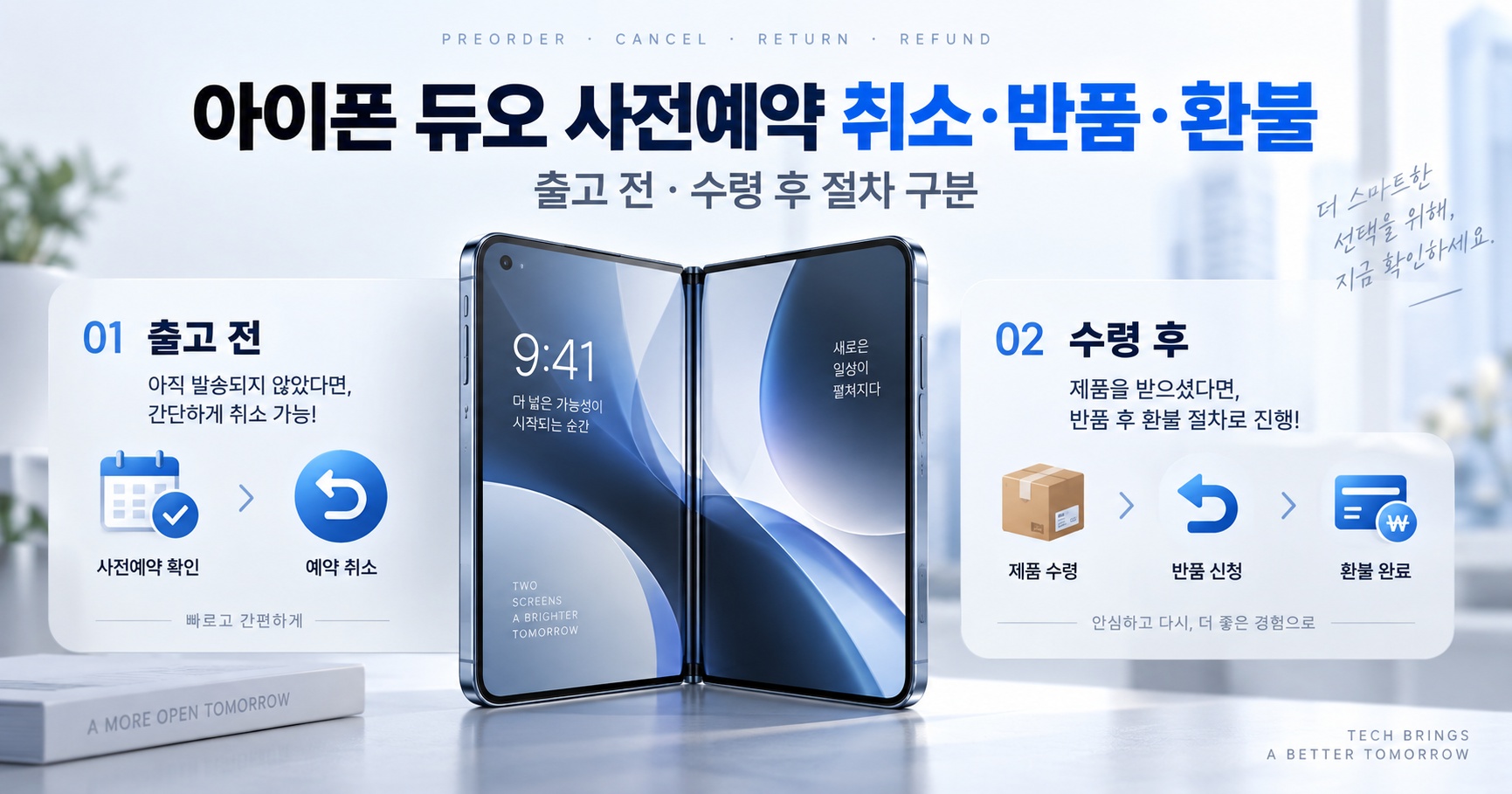 아이폰 듀오 사전예약 취소와 반품·환불 절차 안내