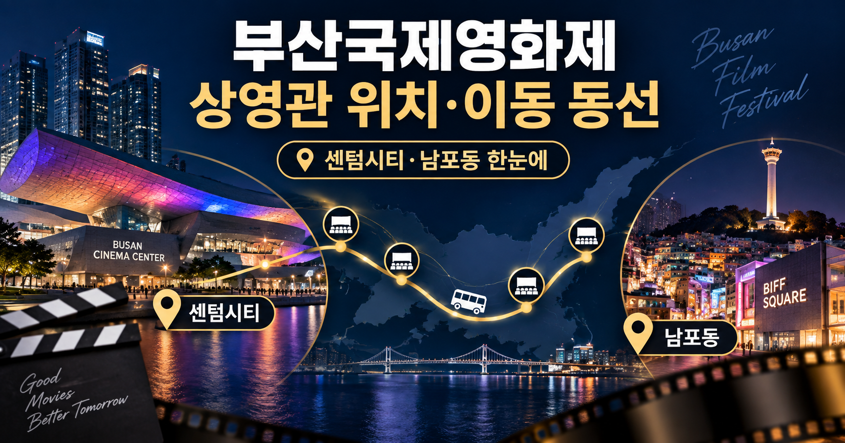 부산국제영화제 상영관 위치 이동 동선 안내