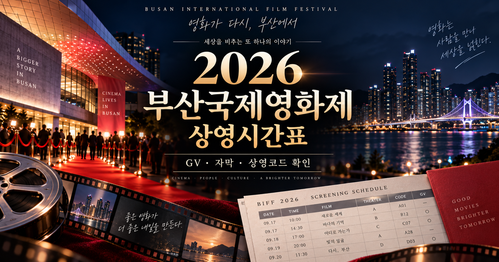 2026 부산국제영화제 상영시간표 확인 방법 안내