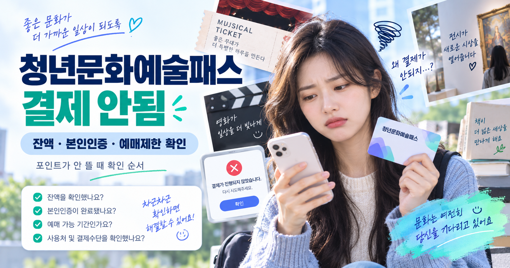 청년문화예술패스 결제 안됨 원인과 확인 순서